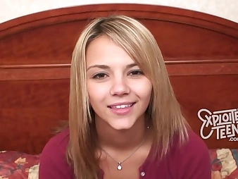 Observe Ashlynn Brooke's debut pornography video as she takes on a large man rod in POINT OF VIEW