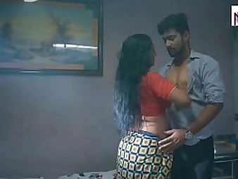 Stepbrother tempts Indian sizzling stunner and fucks her cock-squeezing rump from behind in super-hot homemade Hindi vid