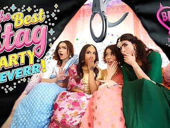 Nina Milky, the Indian Bachelorette, gets a gonzo floor in her stripper boink-fest!