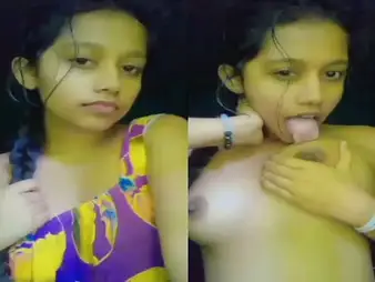 Srilankan teen gets forlorn with the brush boobs and tight-fisted pussy