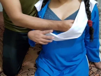 Indian college girl gets her uniform ripped stay away from regarding hot step-sibling action