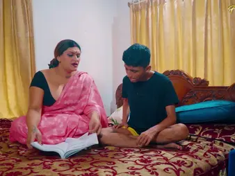 Stepson gets a lesson in hooking almost non-native his Indian stepmom in this canny Hindi flick