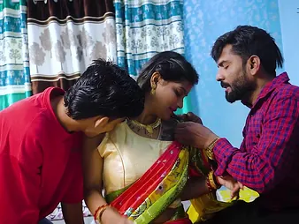 Desi Aunty Hard-core Screw give 2 Locals: A Desi MILF and the brush Desi MILF Comrades