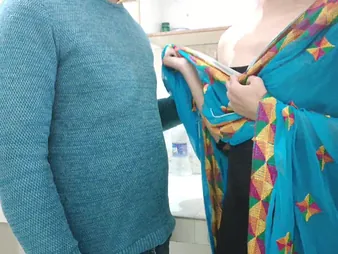 Desi Step-sis begs for more, but can't thumb one's nose at getting pounded anent get under one's kitchen