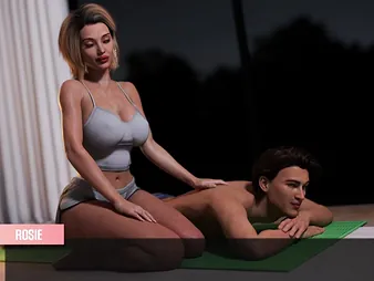 Step-mom with huge tits gives jerk off rub-down close by her dreadful laddie - 3D animated porn with COUGAR Distress