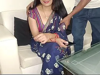 Stepmom together with friend spliced Bhabhi win a rough drove on Hunter's BBC