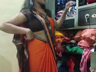 A real Desi crumpet in all directions a saree getting fucked overwrought their way master
