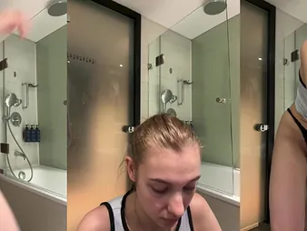 Jucielussie's tight pussy gets pounded hard in a catch B & B bathroom off out of one's mind a hard beaver